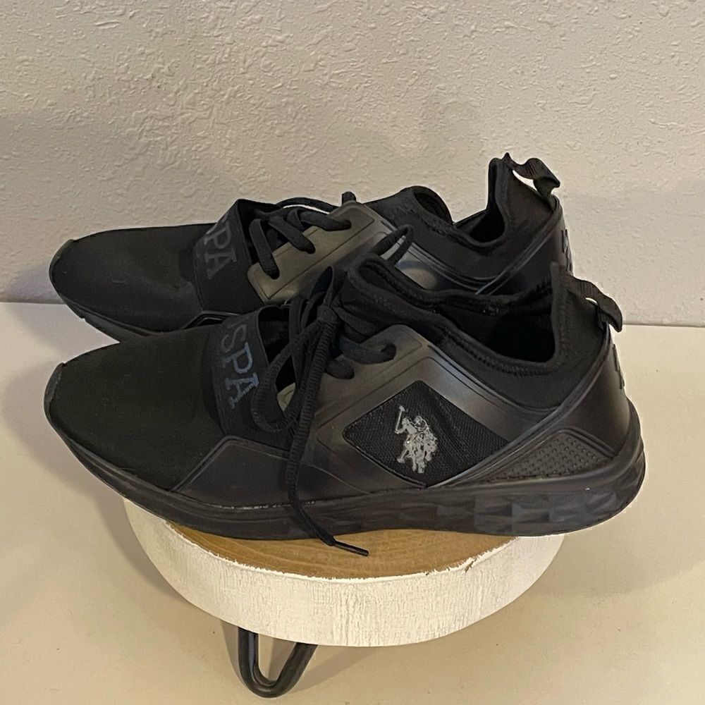 US Polo Assn Mens Black Sneakers Size 10M - Picture 3 of 7